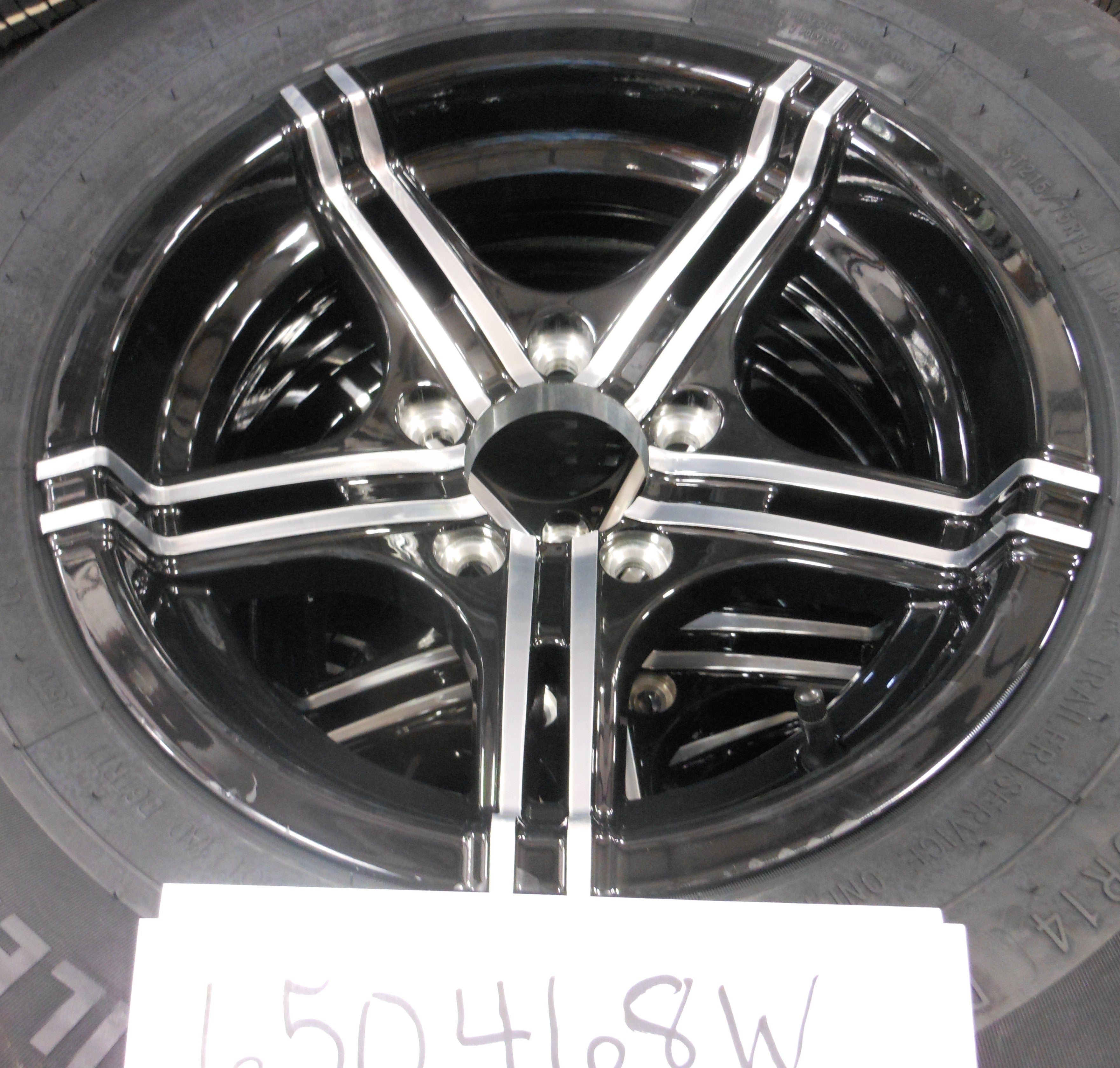 WHEEL ONLY 14 X 6 5 X 4.5 G-BLACK MACH. 6MM HE1827