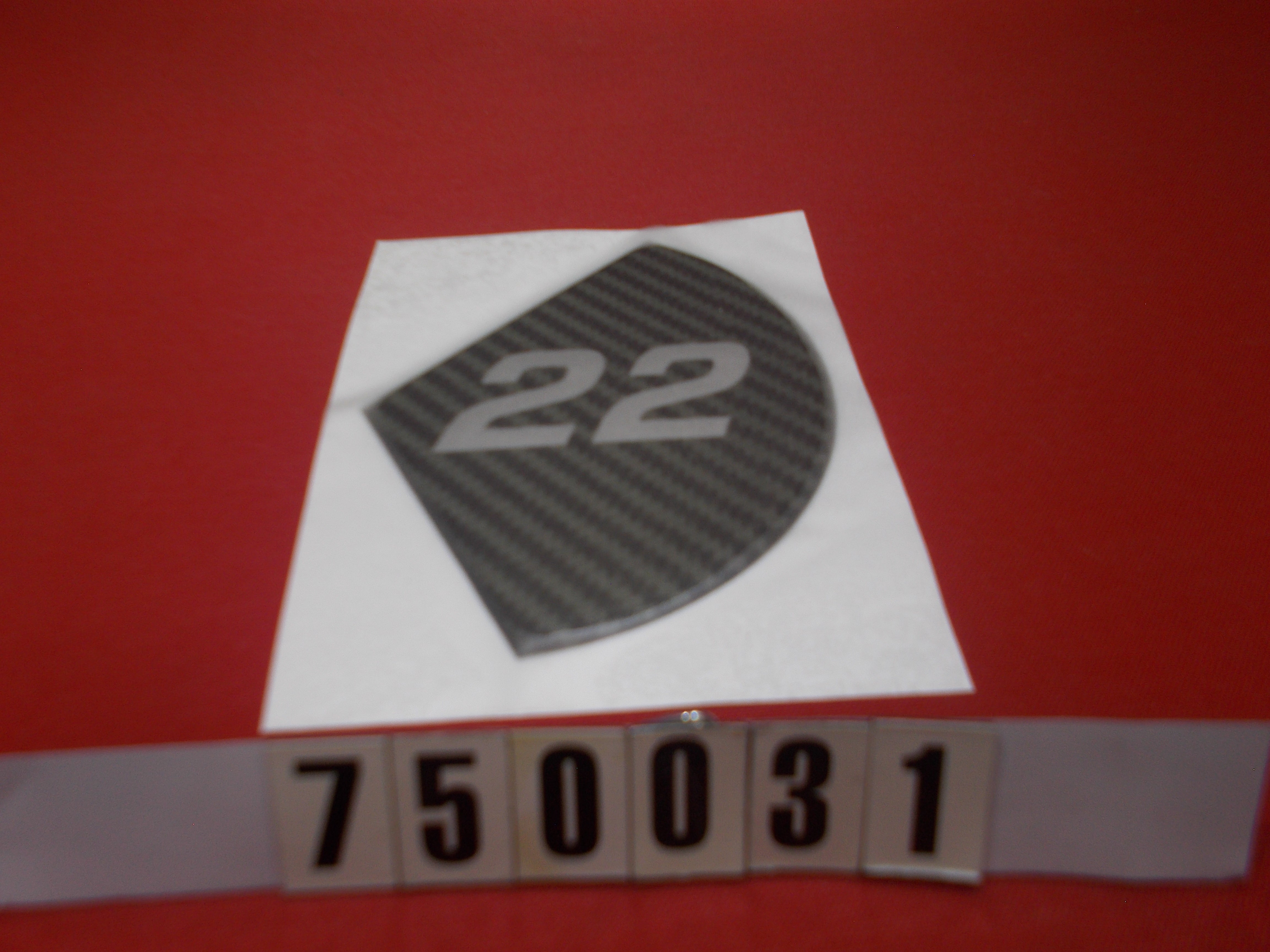 DECAL - DESIGNATOR - X22 '19
