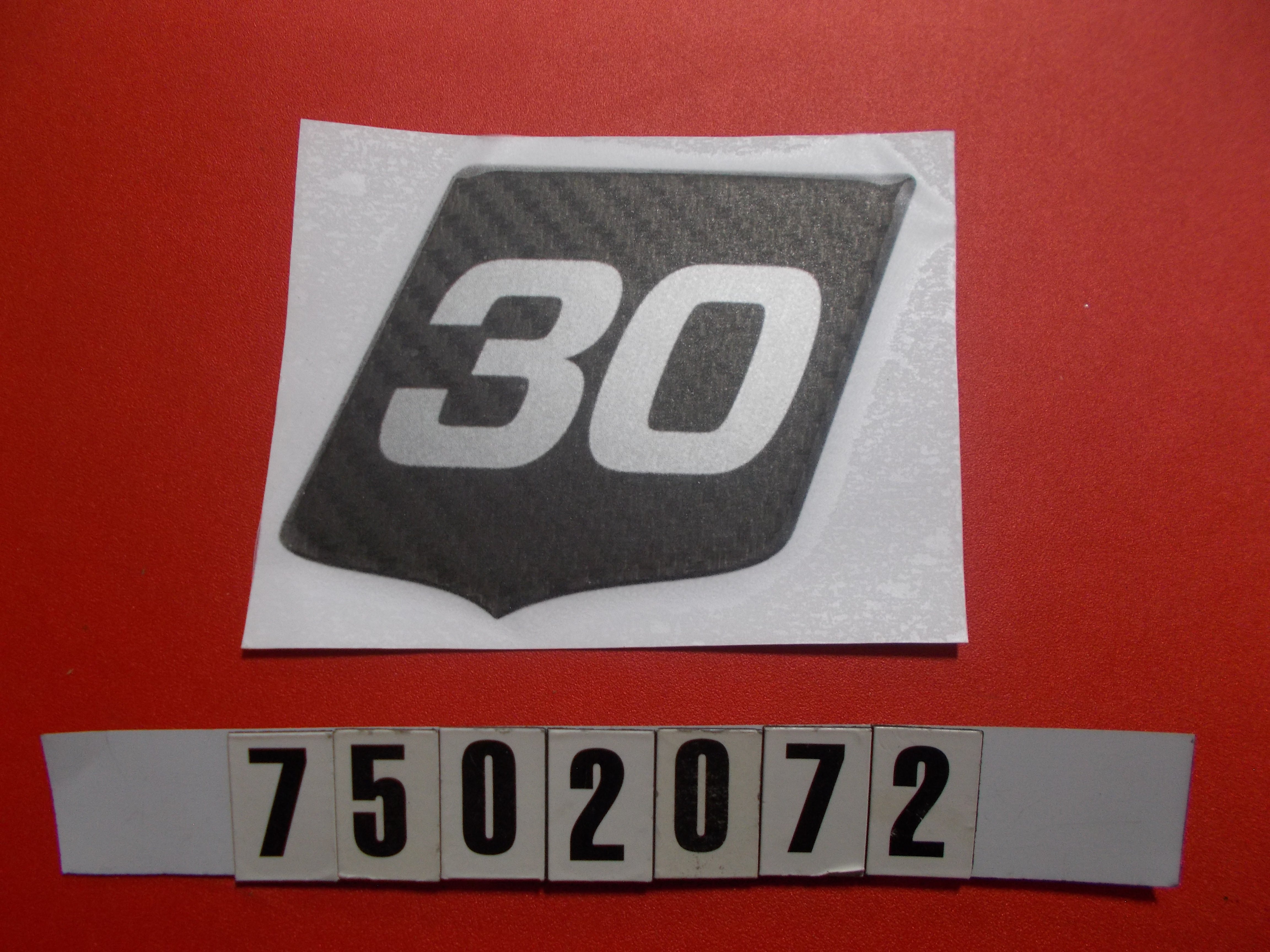 DECAL-DESIGNATOR X30 '16
