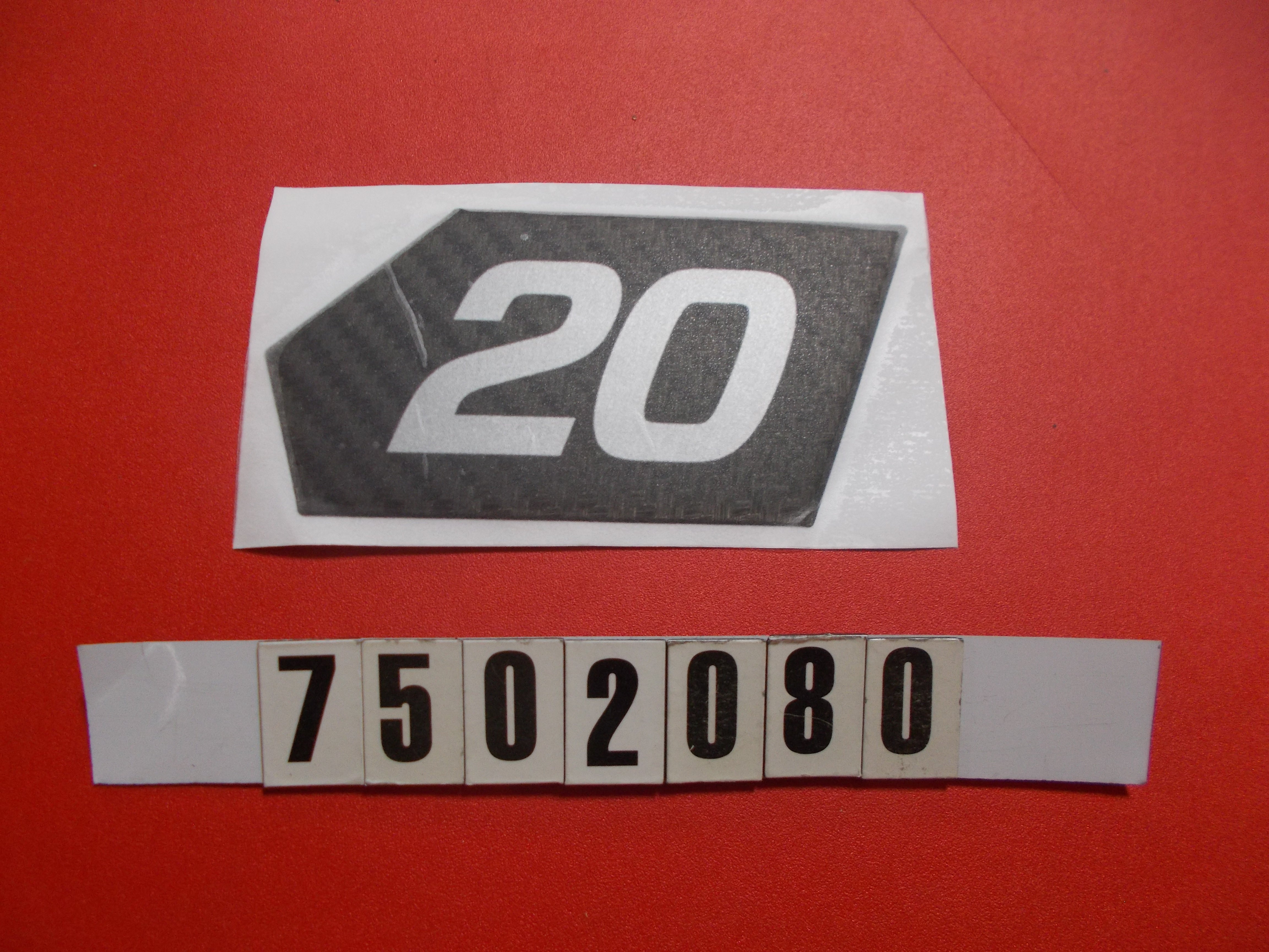 DECAL-DESIGNATOR X20 '15