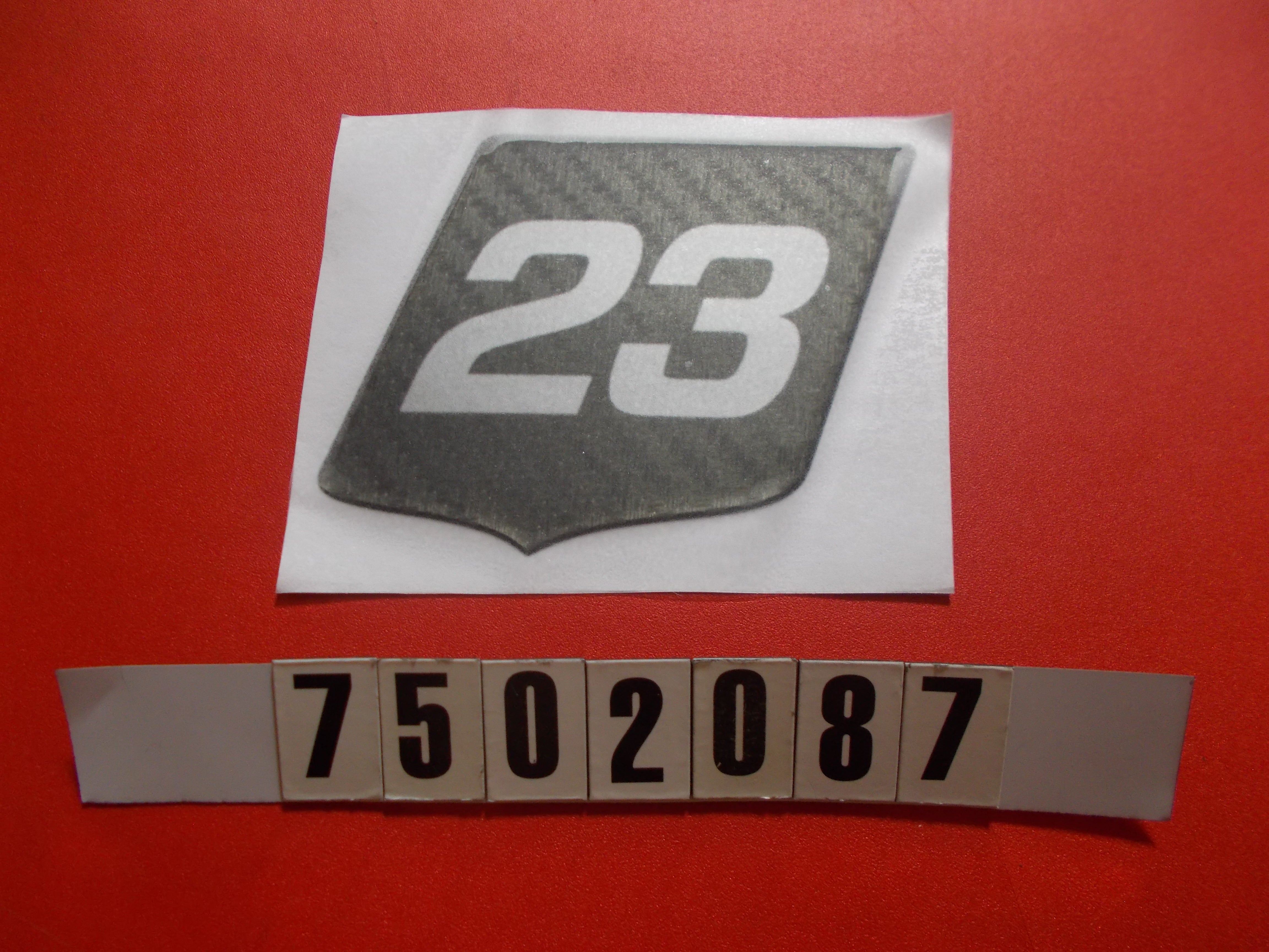 DECAL-DESIGNATOR X23 '16
