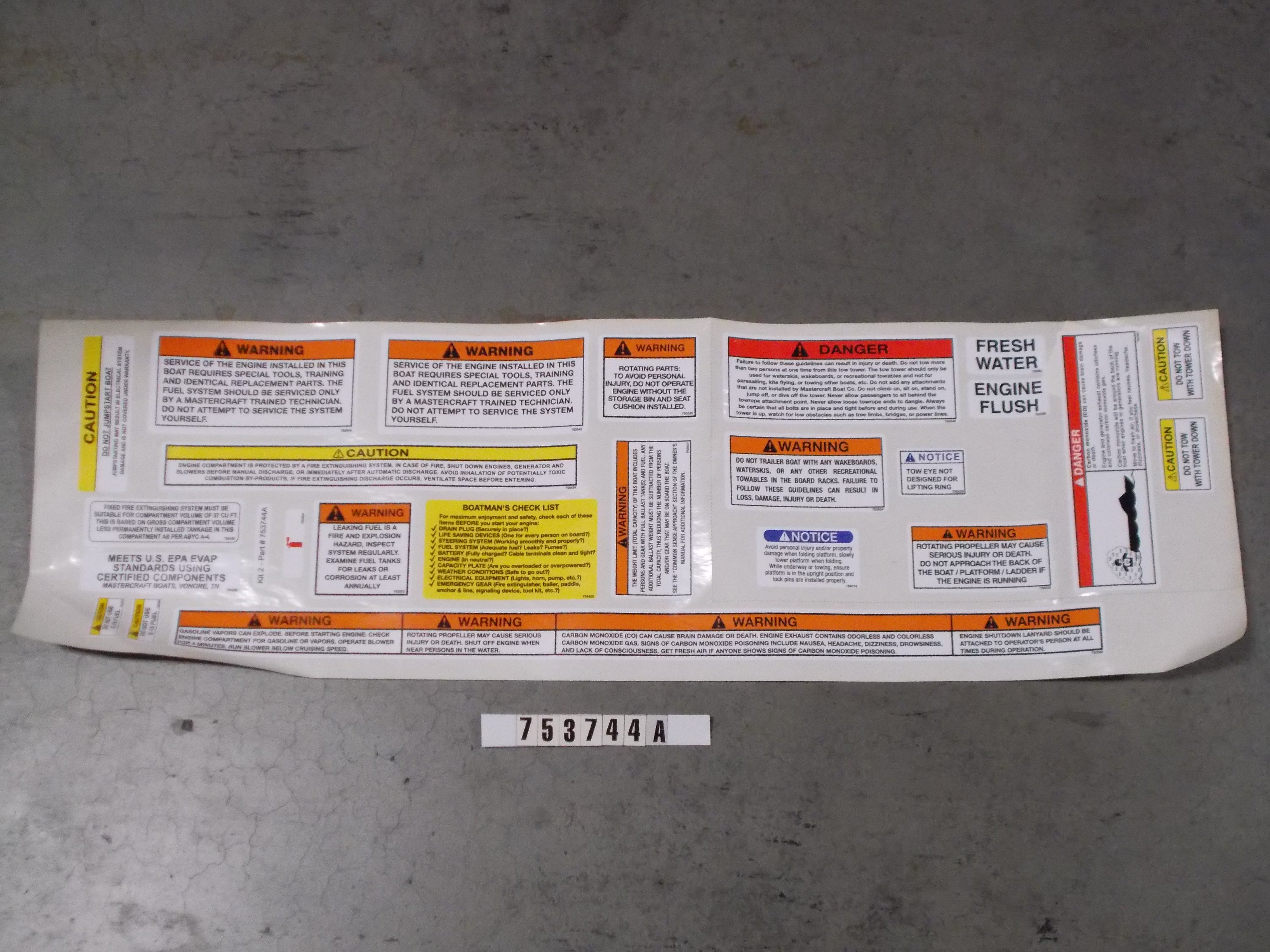 LABEL - KIT X2 XT20 X20 X10 XT21 XT22 XT23 X30 REV A