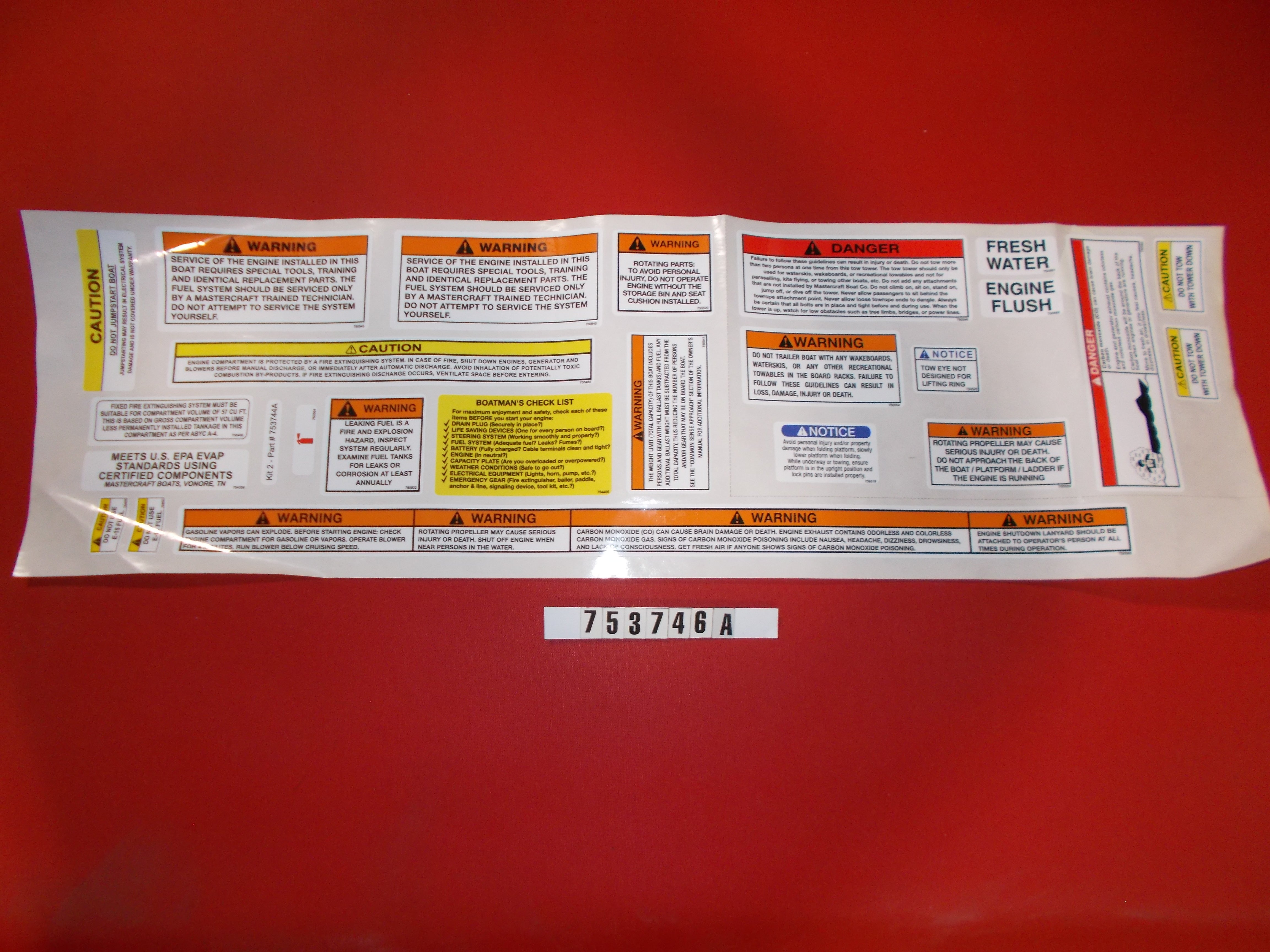 LABEL - KIT X23 X46 XSTAR X26 REV A