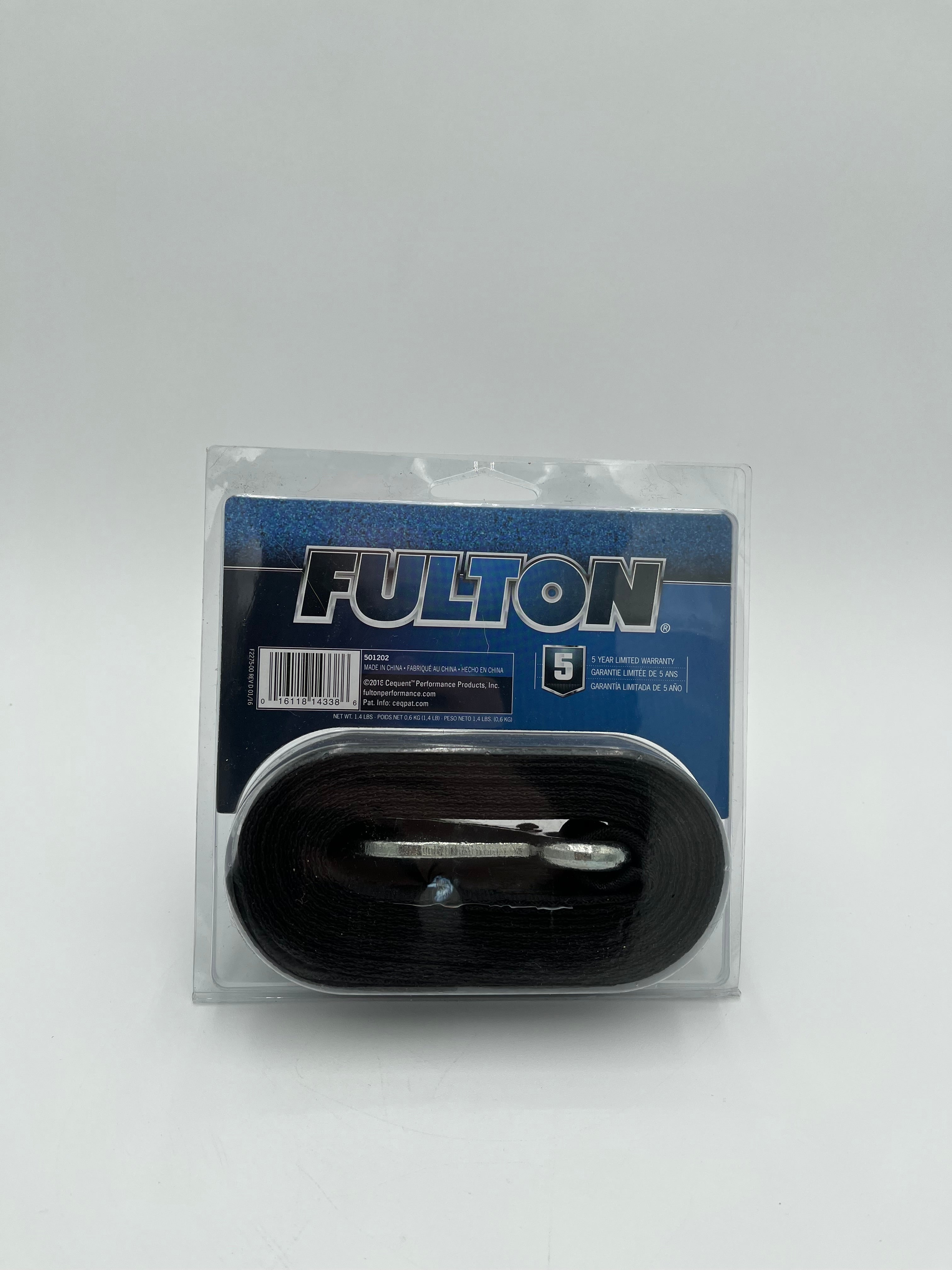 Fulton - 20ft winch strap and hook